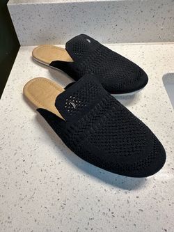 Nautica black knit mule slip-on shoe