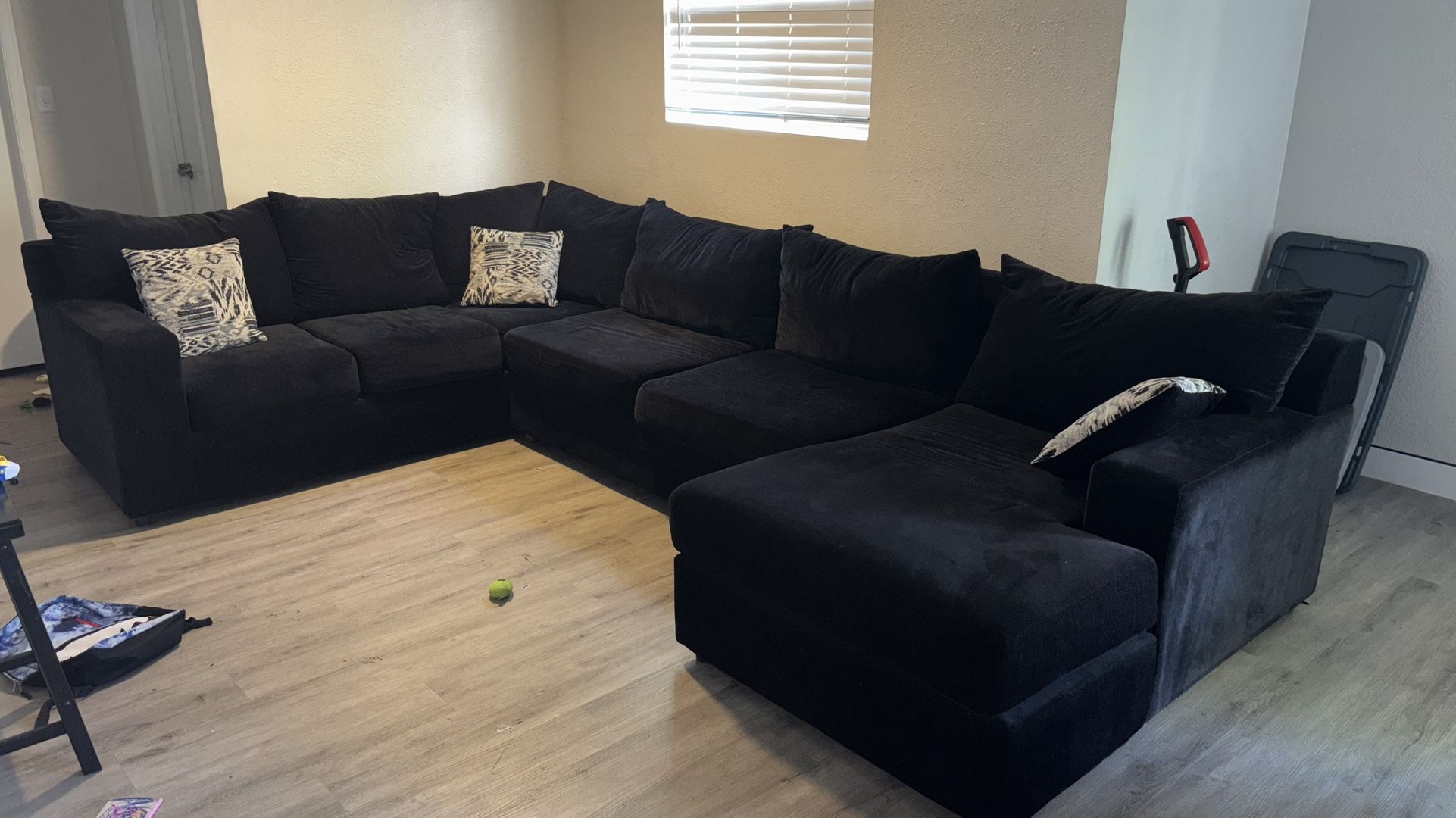 Sectional & King Bed Frame , WILL SELL SEPARATELY 