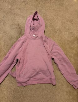 Purple Pullover Hoodie with Kangaroo Pocket