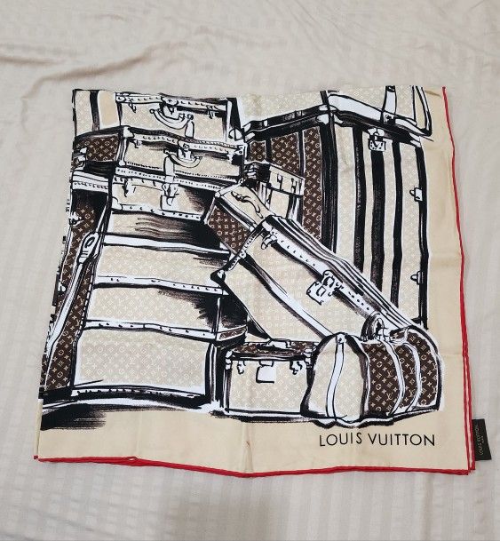 Authentic Louis Vuitton Trunk Scarf