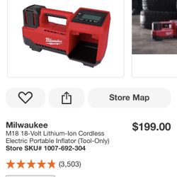 Milwaukee M18 Inflator