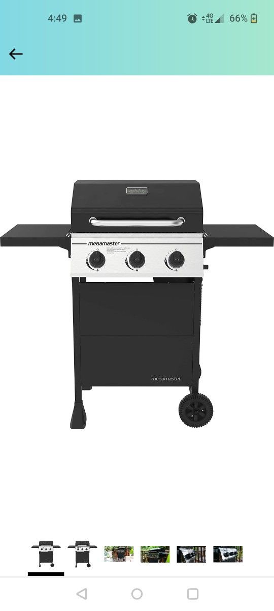 In Box Never Opened... Megamaster 3 Burner Grill