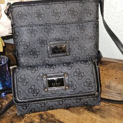 Guess Crossbody With Matching Wallet *call Outs*