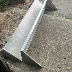2 - 5 Foot Aluminum Shelves