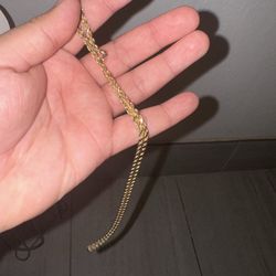 10 K Gold Rope Chain 4mm