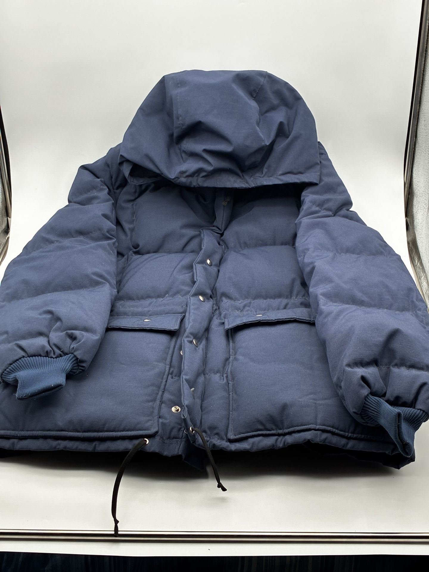 Vintage Frostline Kit Down Parka Jacket Blue Hooded Puffer 70s 80s Men’s Large