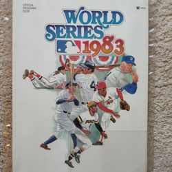 1983 MLB World Series Program