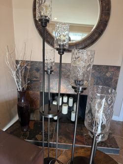 Floor Lamp & matching Side Table Lamp Set