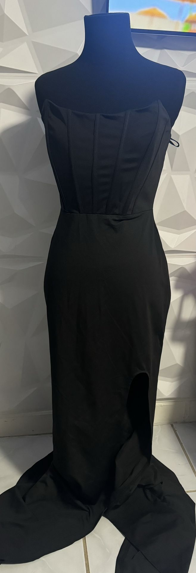 Corset Black Long Dress