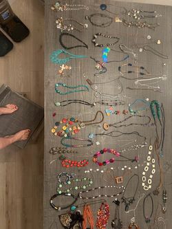 Necklaces and earrings