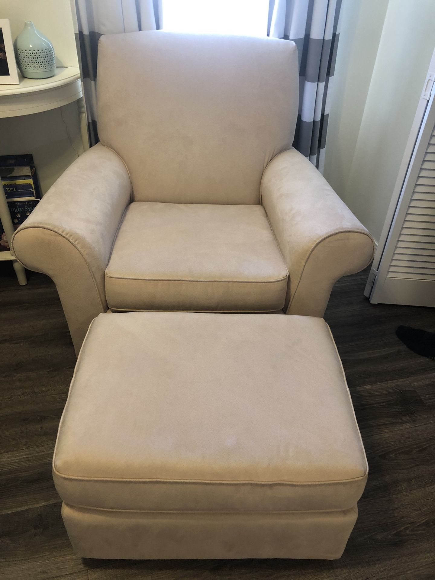 Swivel and Rocking Chair with Rocking Ottoman - $200 FIRM