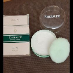 Vintage Coty Emeraude Dusting Powder 4 Ounces 