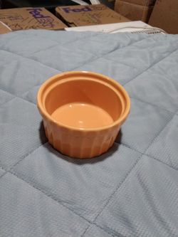 Orange ramekin