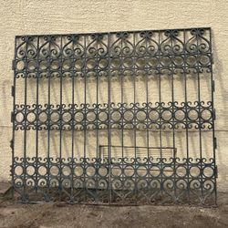 Antique Wrought Iron Gate Set: very heavy