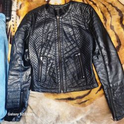 Therapy Leather Jacket flor Women ~ Size S ~ Like New 