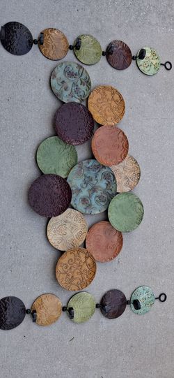 3 metal  wall decoration  pieces