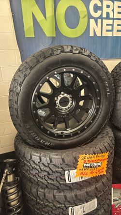 20 Inch MR605 Method 6-5.5 & 33 Inch General ATX Tires