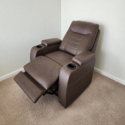 Ashley Furniture Brown Leather Power Recliner – Like New - Wichita, KS
