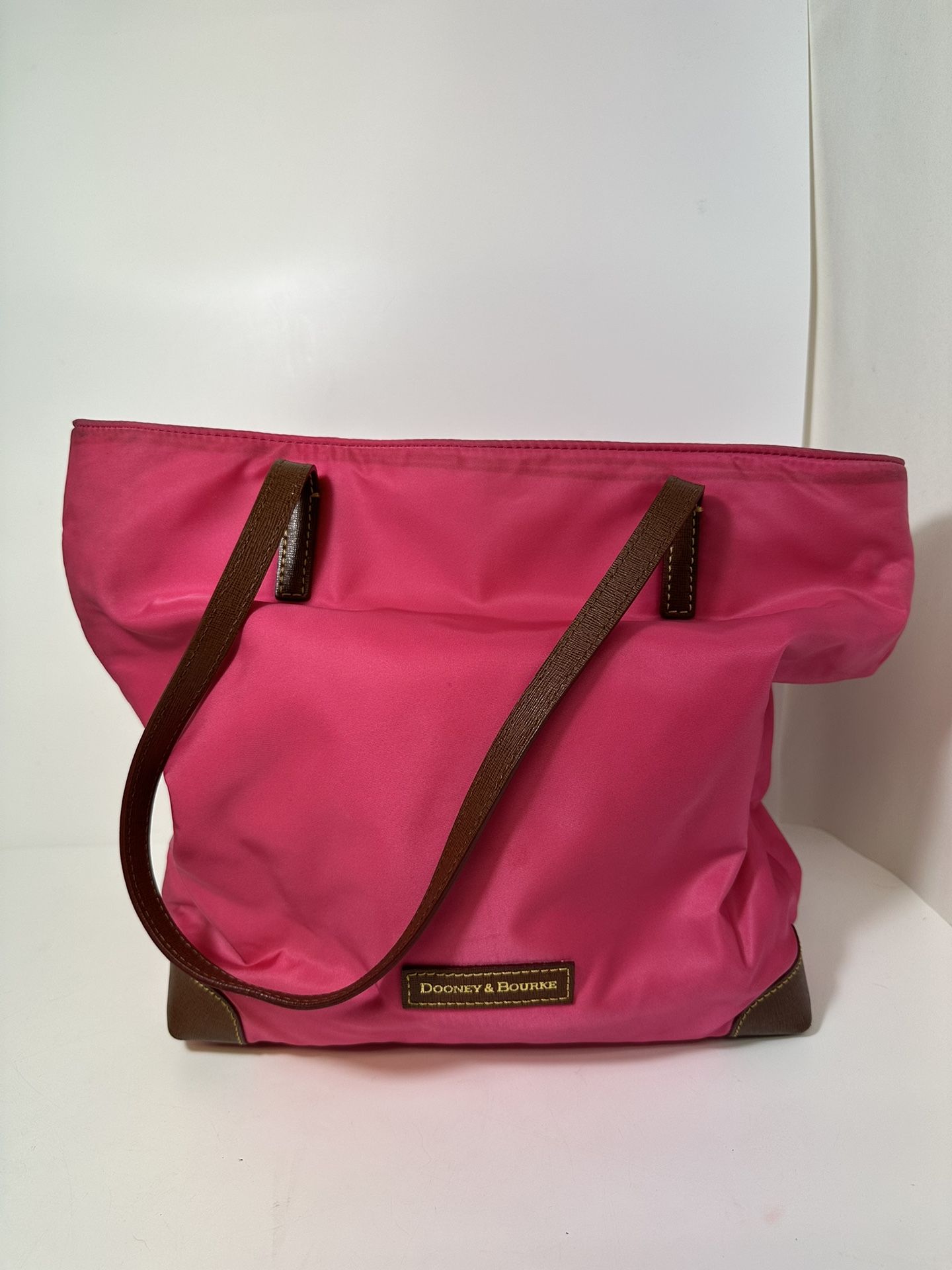 Dooney & Bourke Pink Satchel Tote Zip Bag Purse, NEW