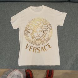 Men Versace Shirt White Size Small