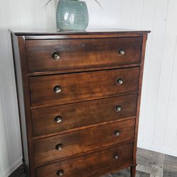 5 Drawer Solid Wood Chest Of Drawer Dresser