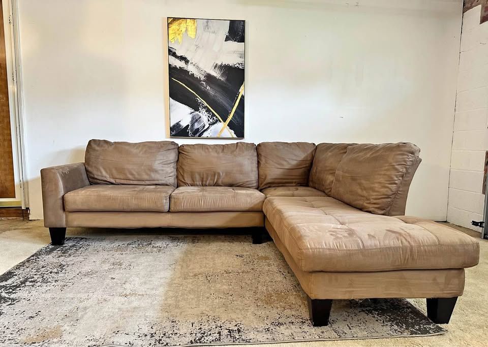 Tan 4-Seater Sectional Sofa