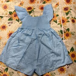The children’s place light blue girls romper size small (5/6) #cute #romper #girls #sizesmall 