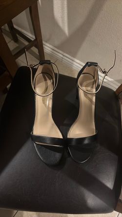 Black Strappy Heeled Sandals Size 10