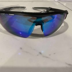 RAWLINGS 2001 High Performance Blue Mirrored Men's Black Sunglasses NEW 100% UV