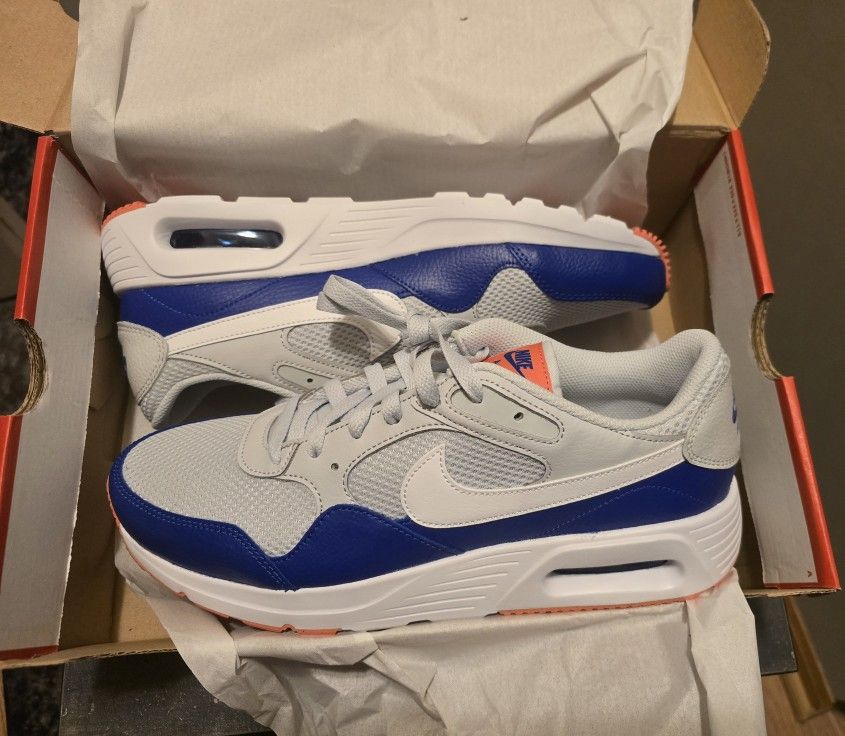 Nike Men Air Max SC Pure Platinum Racer Blue Brand New