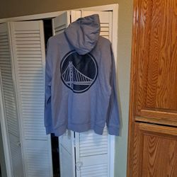 Golden State Warriors Jordan Brand Dusty Blue Courtside Statement Edition Pullover Hoodie