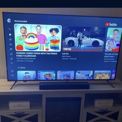 65in Roku TV And Tv Stand Fireplace