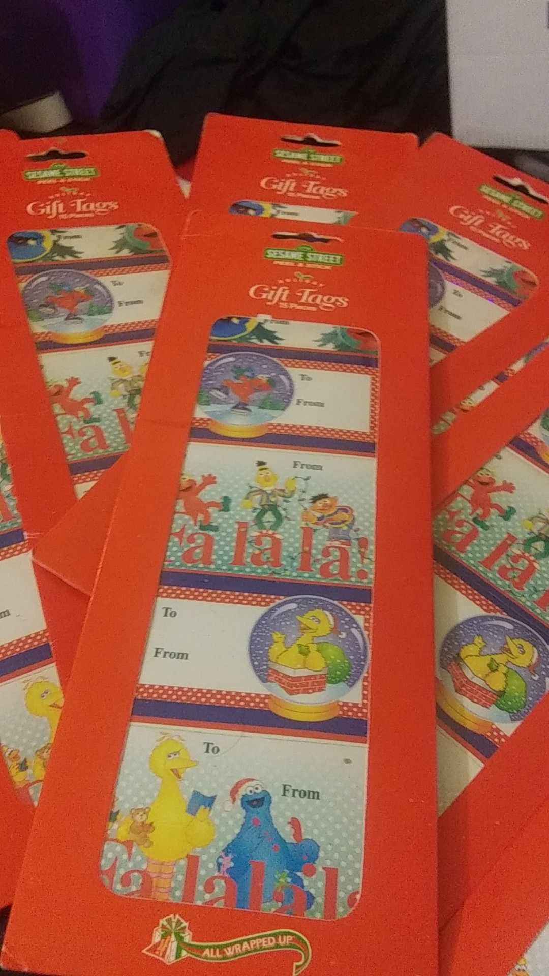 Sesame Street gift tags peel and stick 15 pieces in each