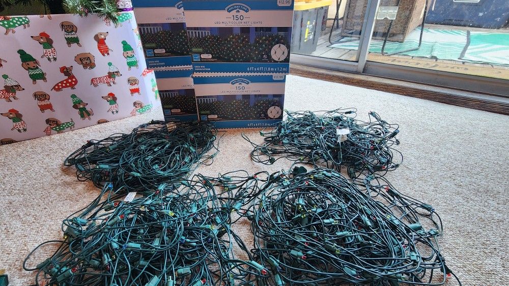 8 LED Multicolor Net Lights 6FT x 4FT