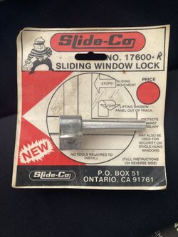 Slide- Co Sliding Window Lock