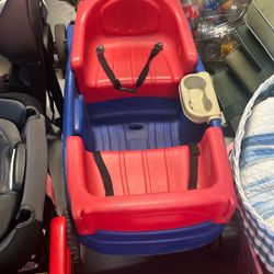 Red And Blue Wagon 