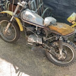 Vintage Yamaha Mx80 Dirt Bike