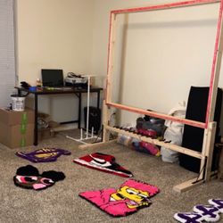 6ft Standing Rug Tufting Frame