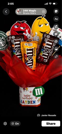 Custom candy bouquets