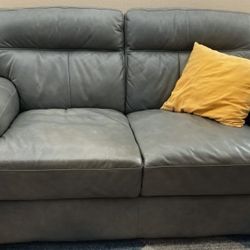 Gray Loveseat 