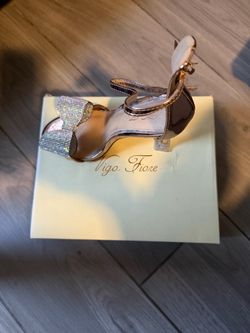 Vigo Fiore Rhinestone Bow Heeled Sandals