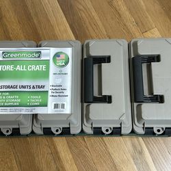 Greenmade Store Crate 4 Storage Units and Tray