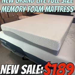 NEW GRAND LIFE FULL SIZE MEMORY FOAM MATTRESS 