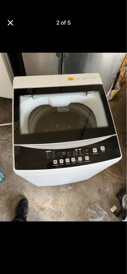 Black Decker washing machine.