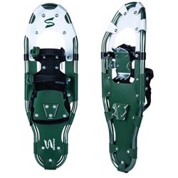 SECOTAN 25 Inches Snowshoes, Lightweight Aluminum All Terrain Snowshoes for Men & Women, Heel 