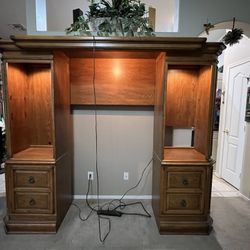 Oak Entertainment Center 