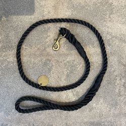Found My Animal Black Rope Leash 5ft