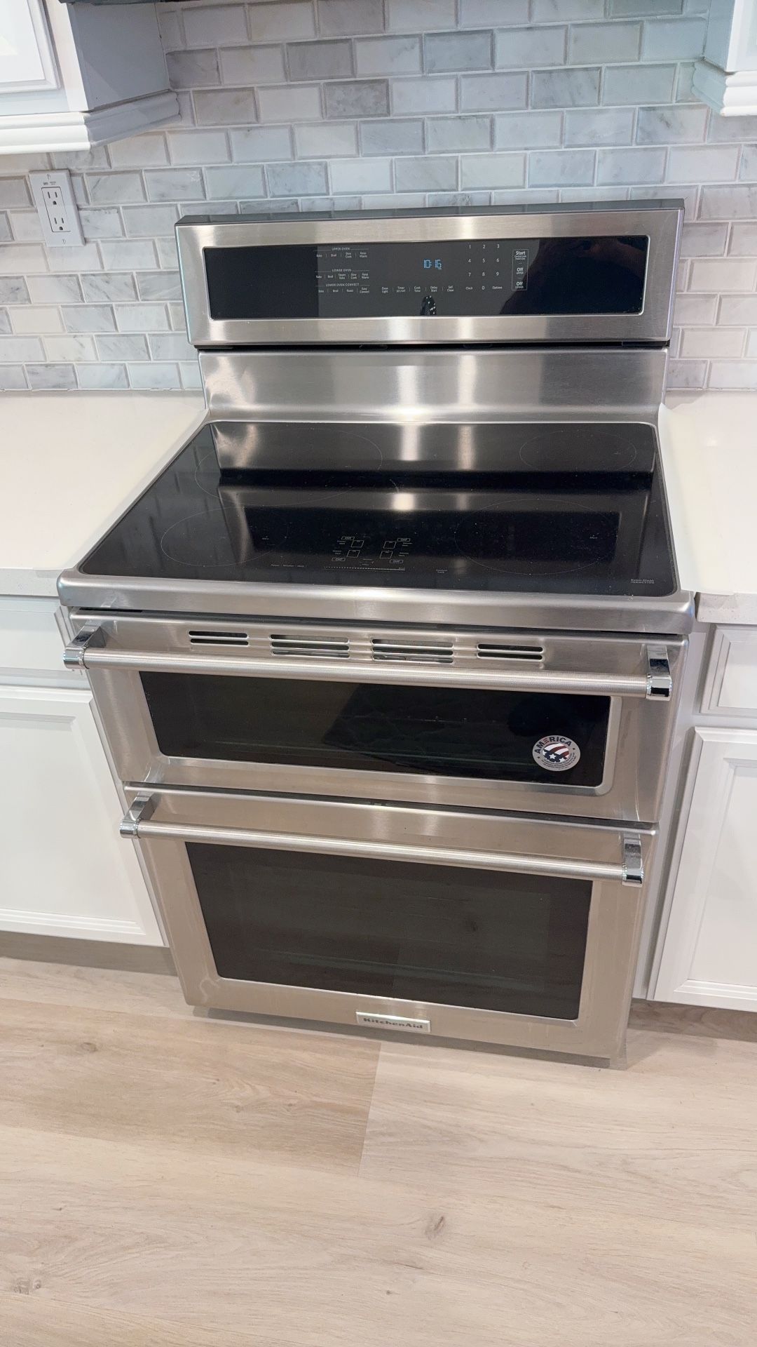 KitchenAid Electric Freestanding Range 30 Inch Wide 6.7 Cu. Ft. Electric Freestanding Range with Double Ovens and Even-Heat