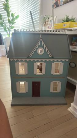 Antique wood dollhouse