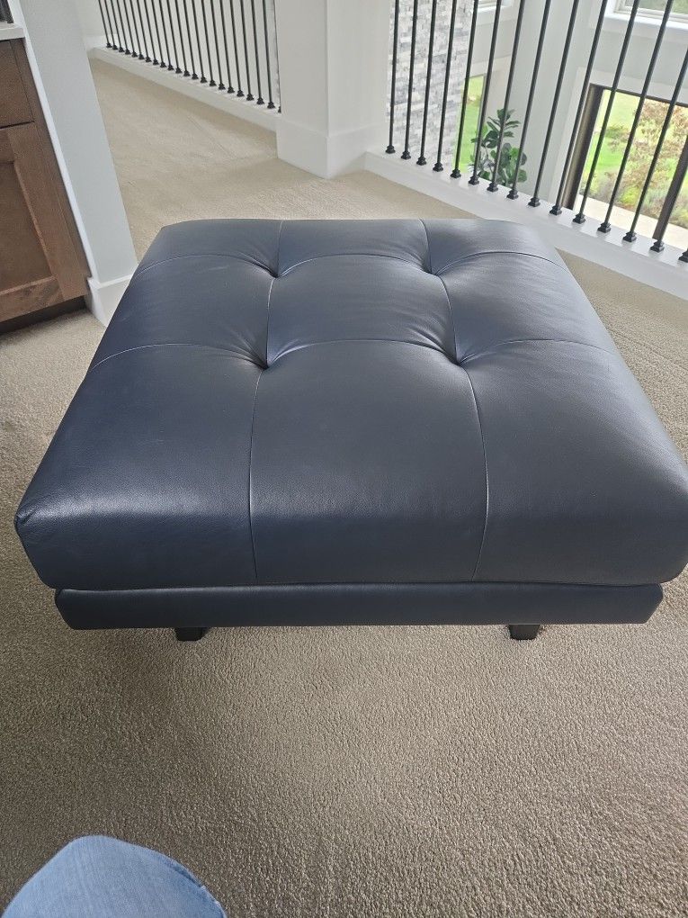 Leather Ottoman